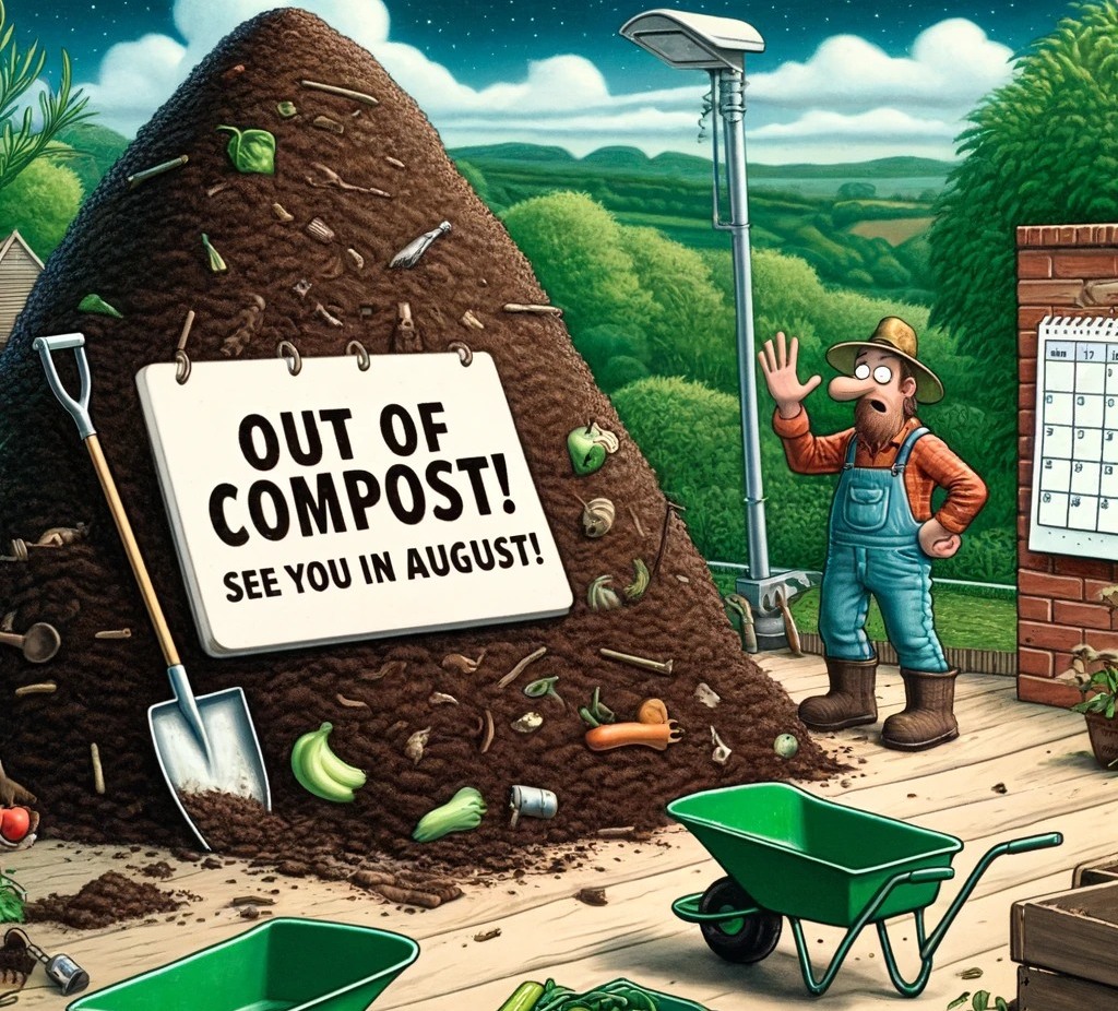 Kompost bude opět připraven v srpnu, zásoba je vyčerpána